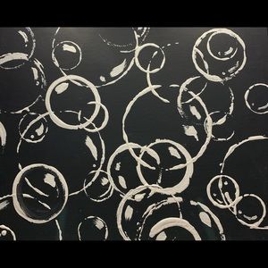 White bubble painting